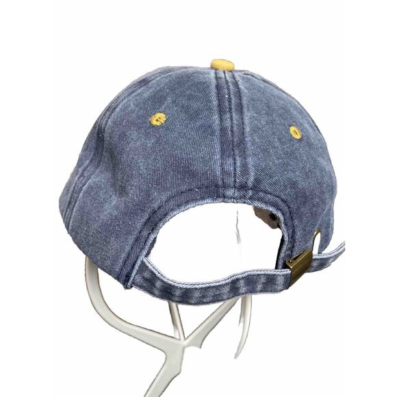 NWOT San Francisco Hat Vintage Style Baseball Cap Denim Gold Bill Dad Hat Small - Picture 5 of 9